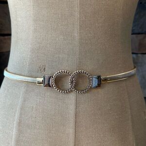 Gold Chain Accent elastic Women’s Belt- one size